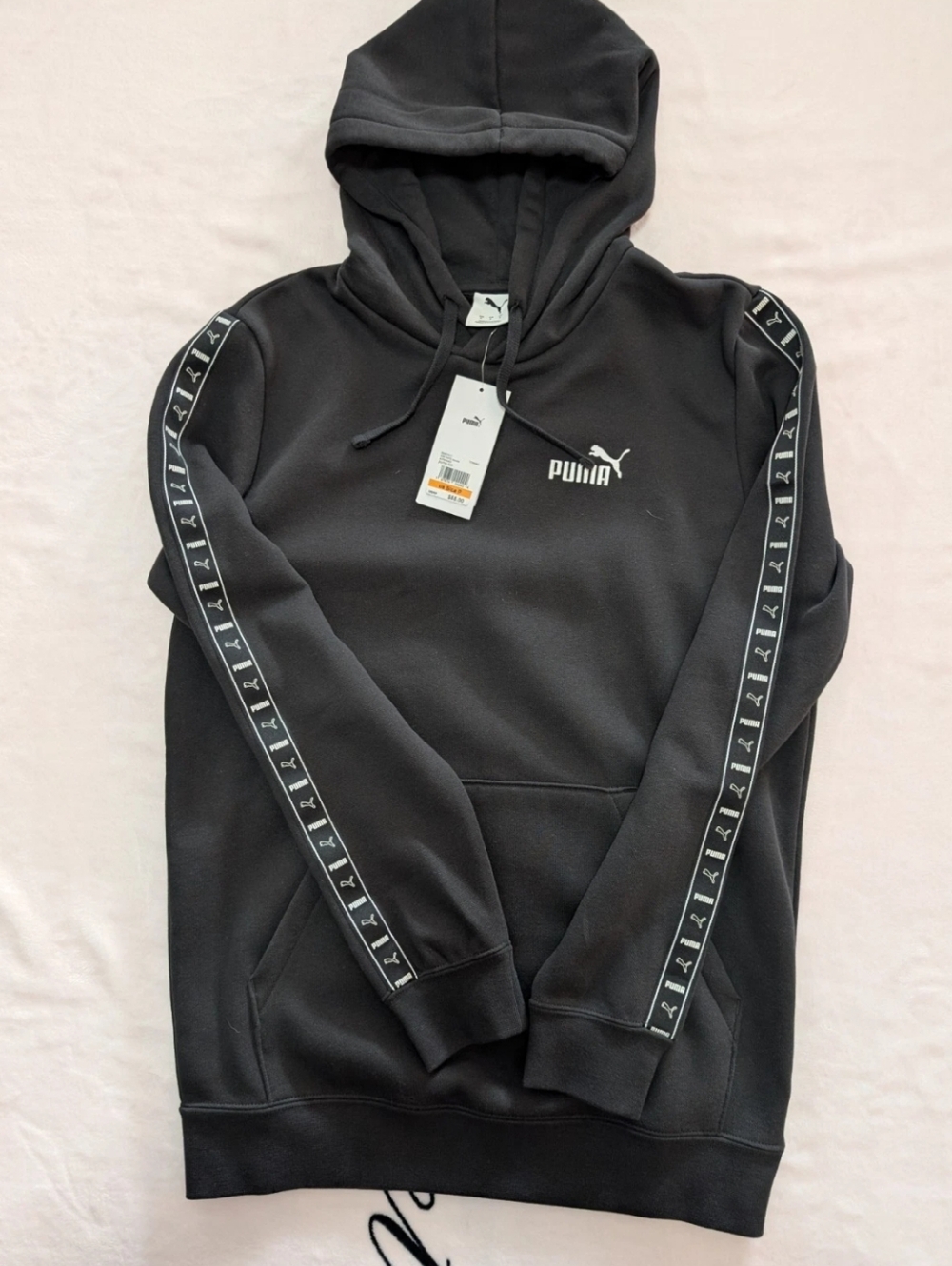 Puma Men’s Black Pullover Hoodie Sweatshirt